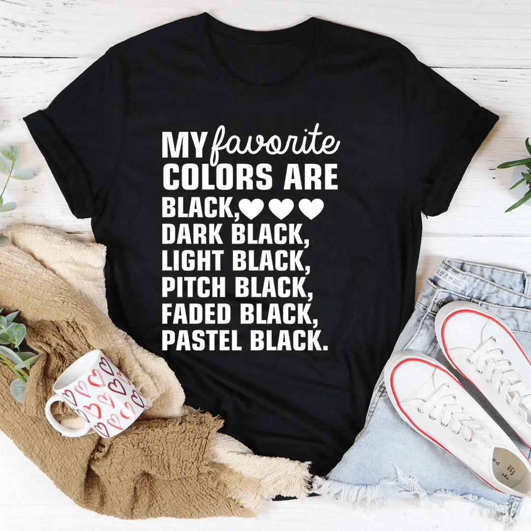 My Favorite Colors Tee - WonderingCloth