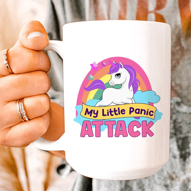 My Little Panic Attack Ceramic Mug 15 oz - WonderingCloth