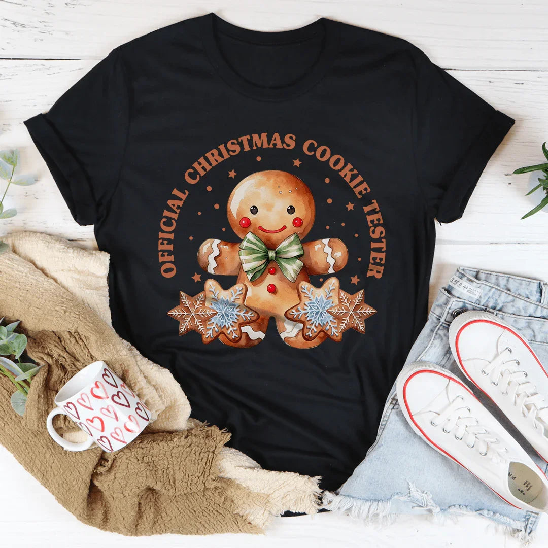 Official Christmas Cookie Tester Tee - WonderingCloth
