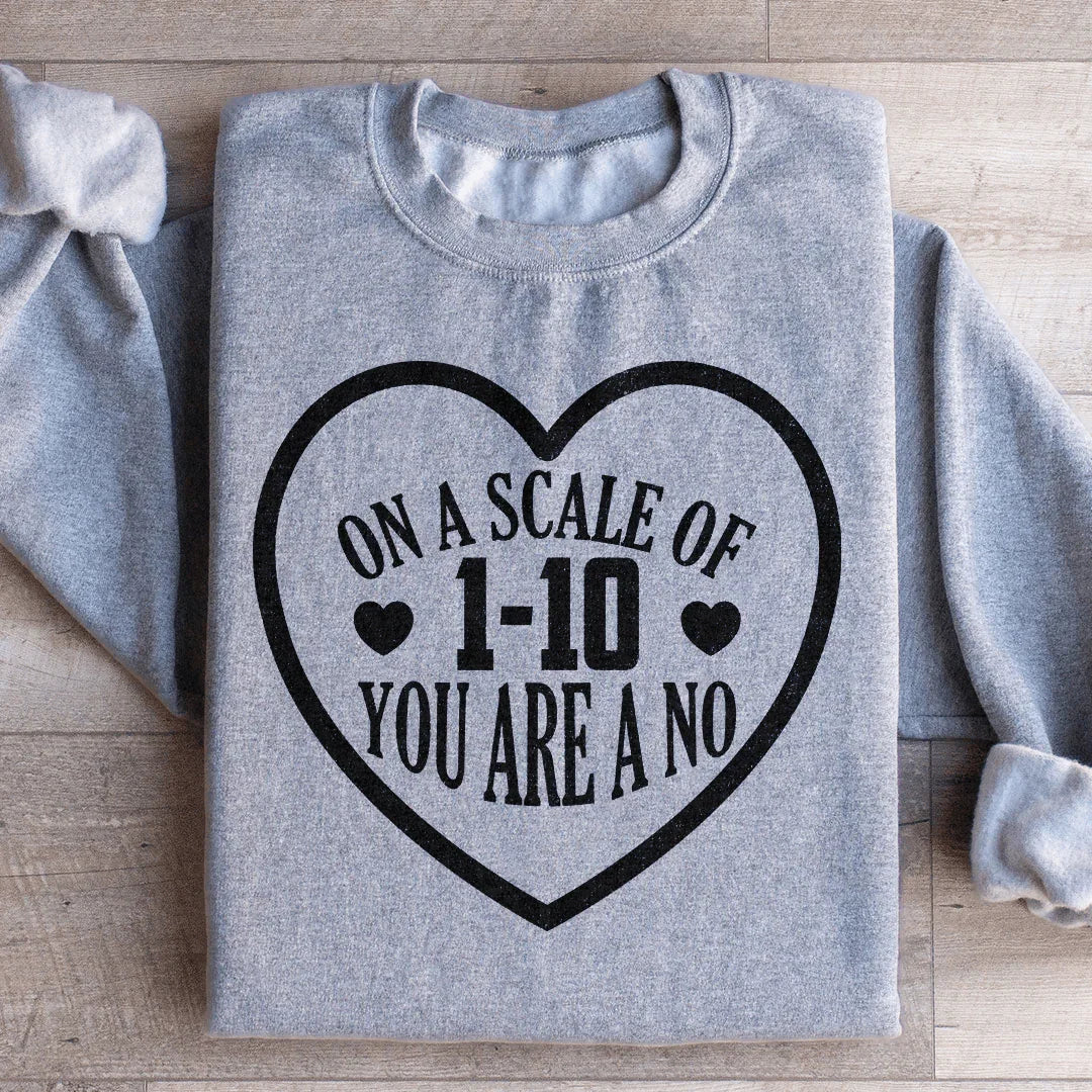 On A Scale Of 1 10 You're A No Sweatshirt - WonderingCloth