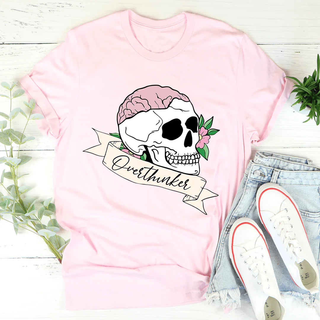 Overthinker Skull Tee - WonderingCloth