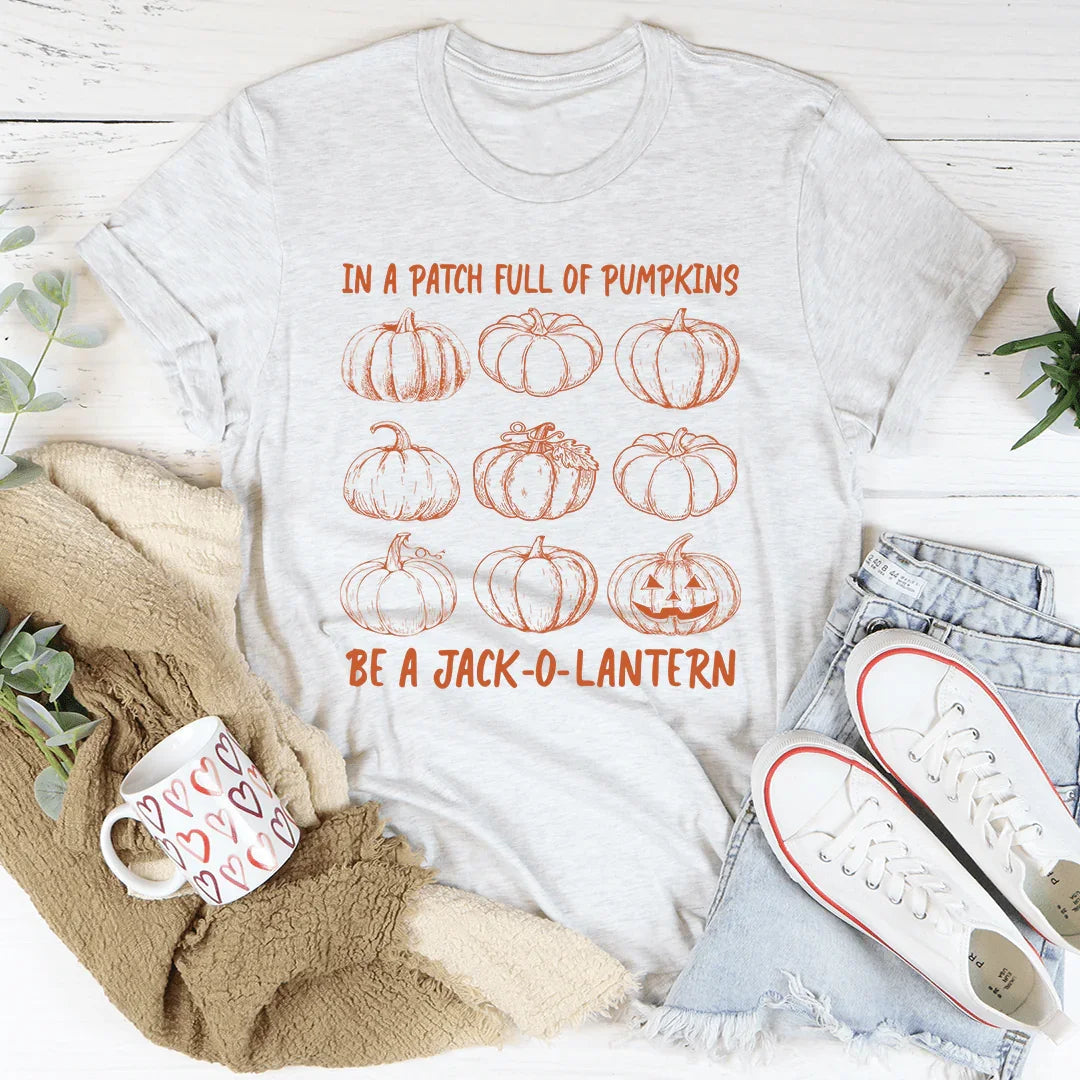 Patch Full Of Pumpkins Tee - WonderingCloth