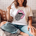 Pink Lips Tee - WonderingCloth