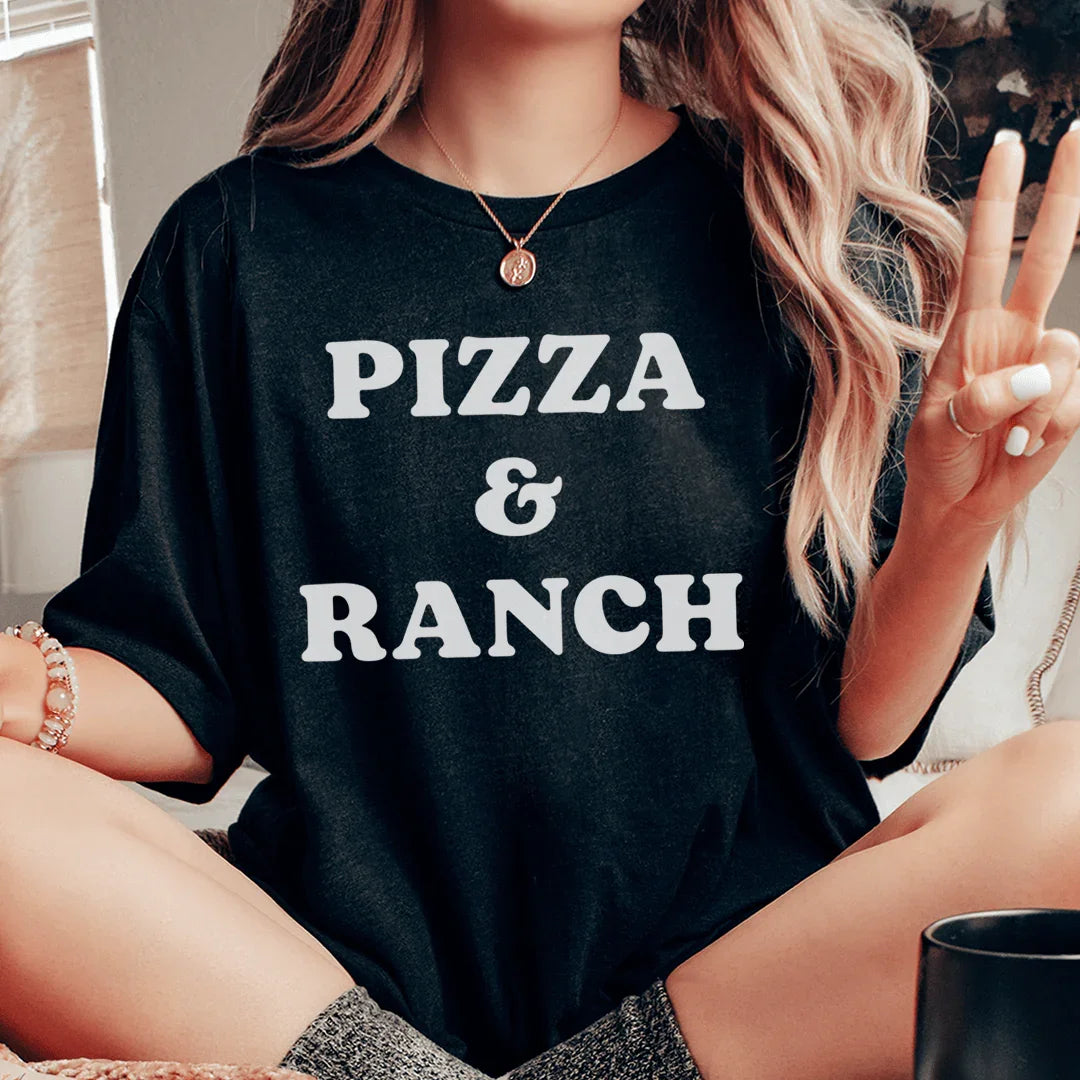 Pizza & Ranch Tee - WonderingCloth