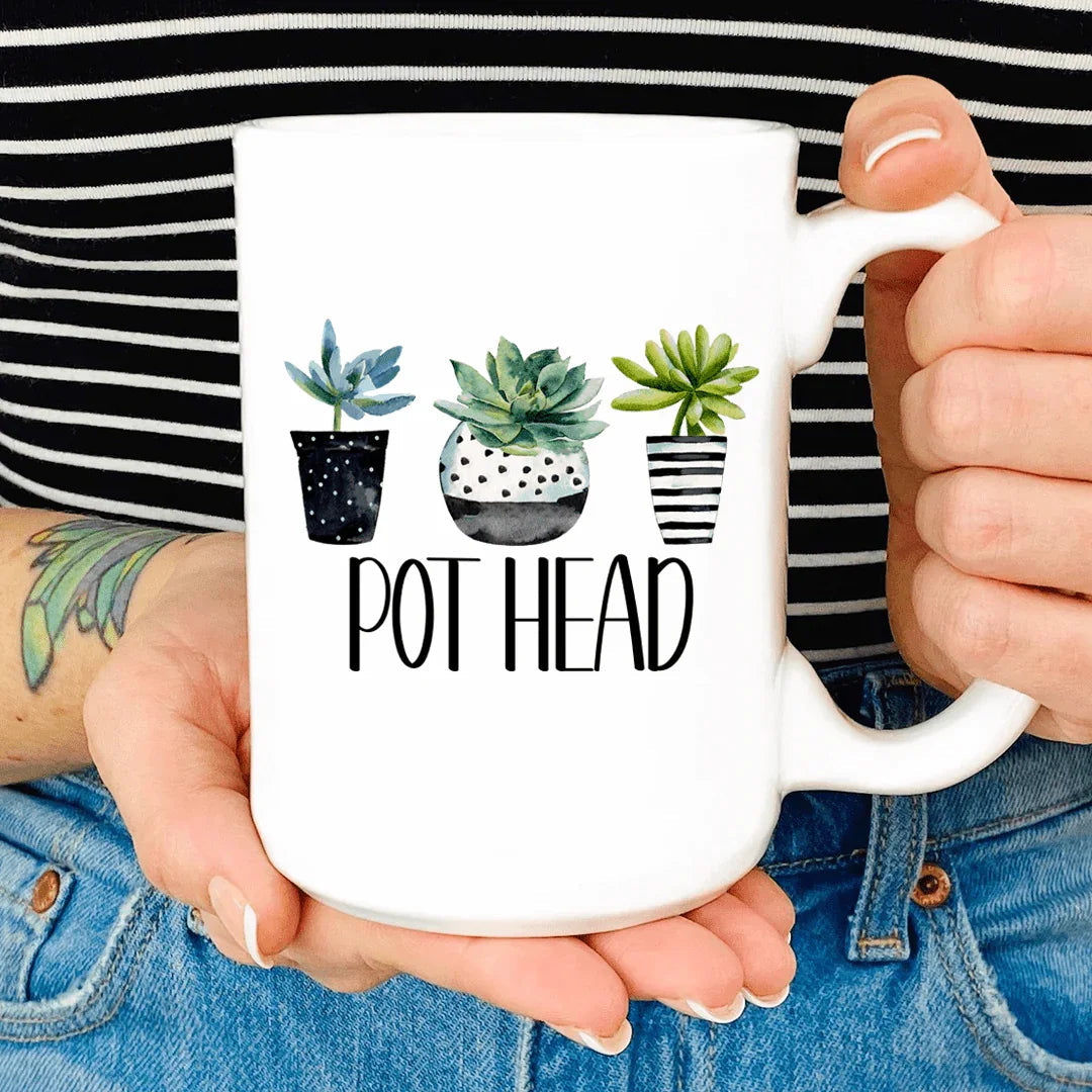 Pot Head Mug - WonderingCloth
