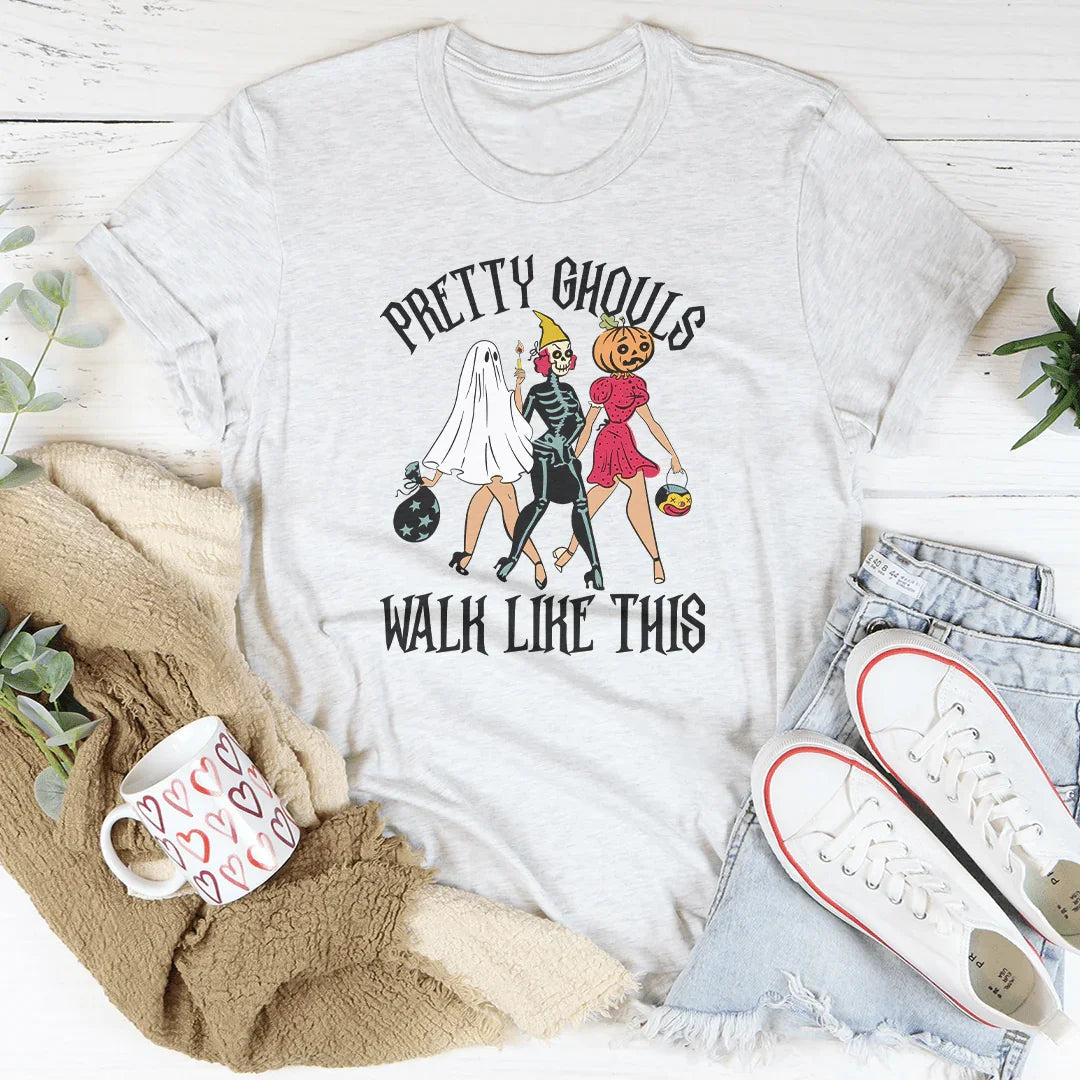Pretty Ghouls Walk Like This Tee - WonderingCloth