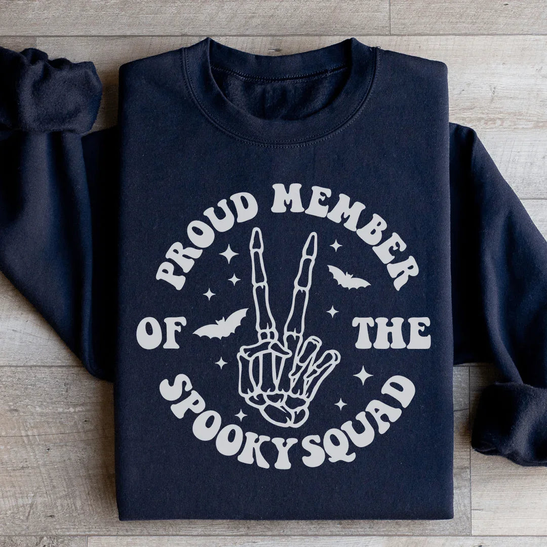 Proud Member Of The Spooky Squad Sweatshirt - WonderingCloth