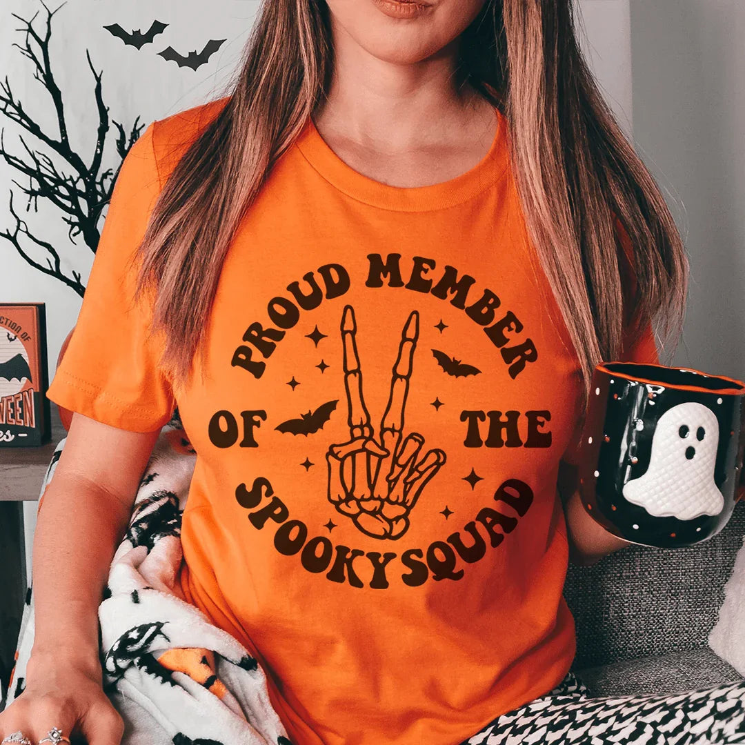 Proud Member Of The Spooky Squad Tee - WonderingCloth