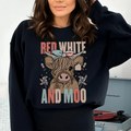 Red White And Moo Tee - WonderingCloth