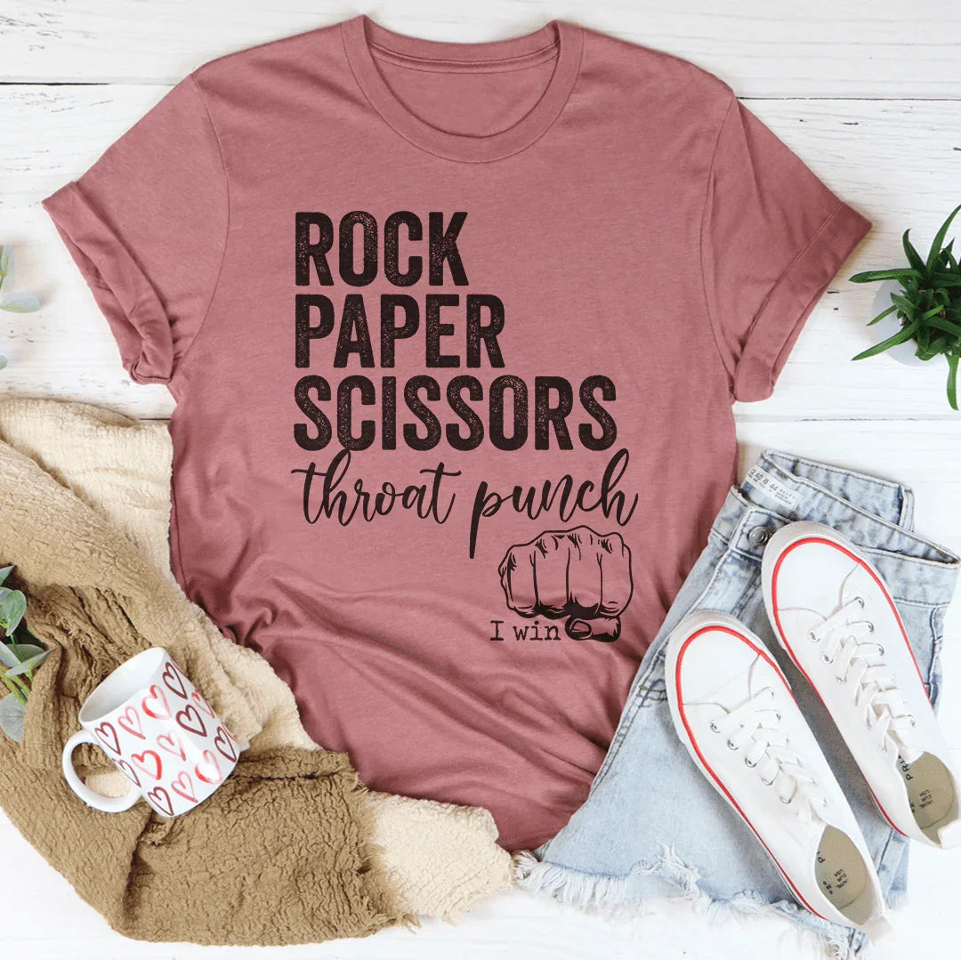 Rock Paper Scissors Tee - WonderingCloth
