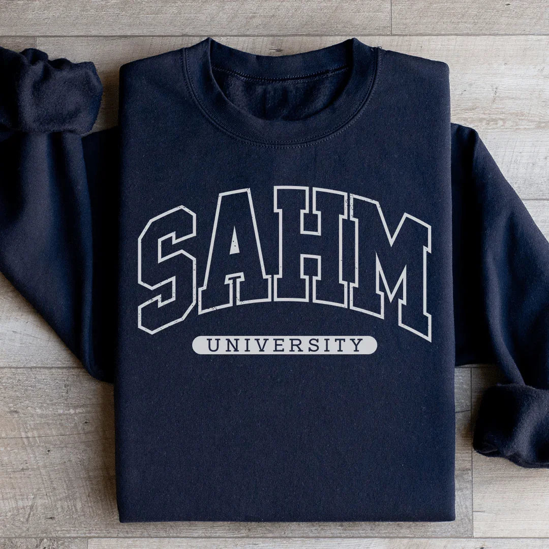 SAHM University Sweatshirt - WonderingCloth
