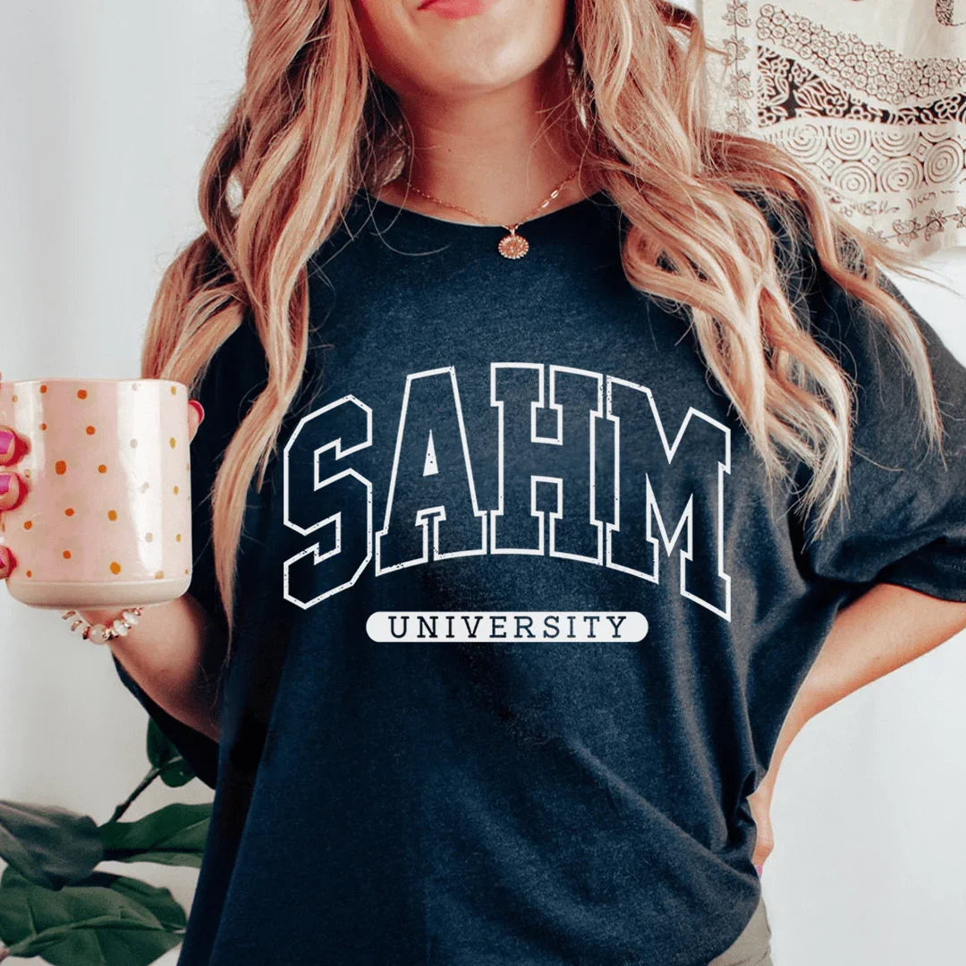 SAHM University Tee - WonderingCloth