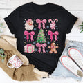Santa Pink Coquette Tee - WonderingCloth