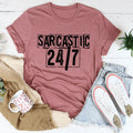 Sarcastic 24/7 Tee - WonderingCloth