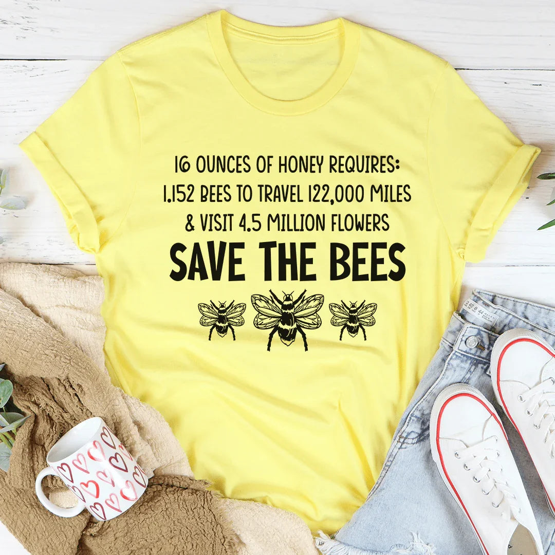 Save The Bees Tee - WonderingCloth