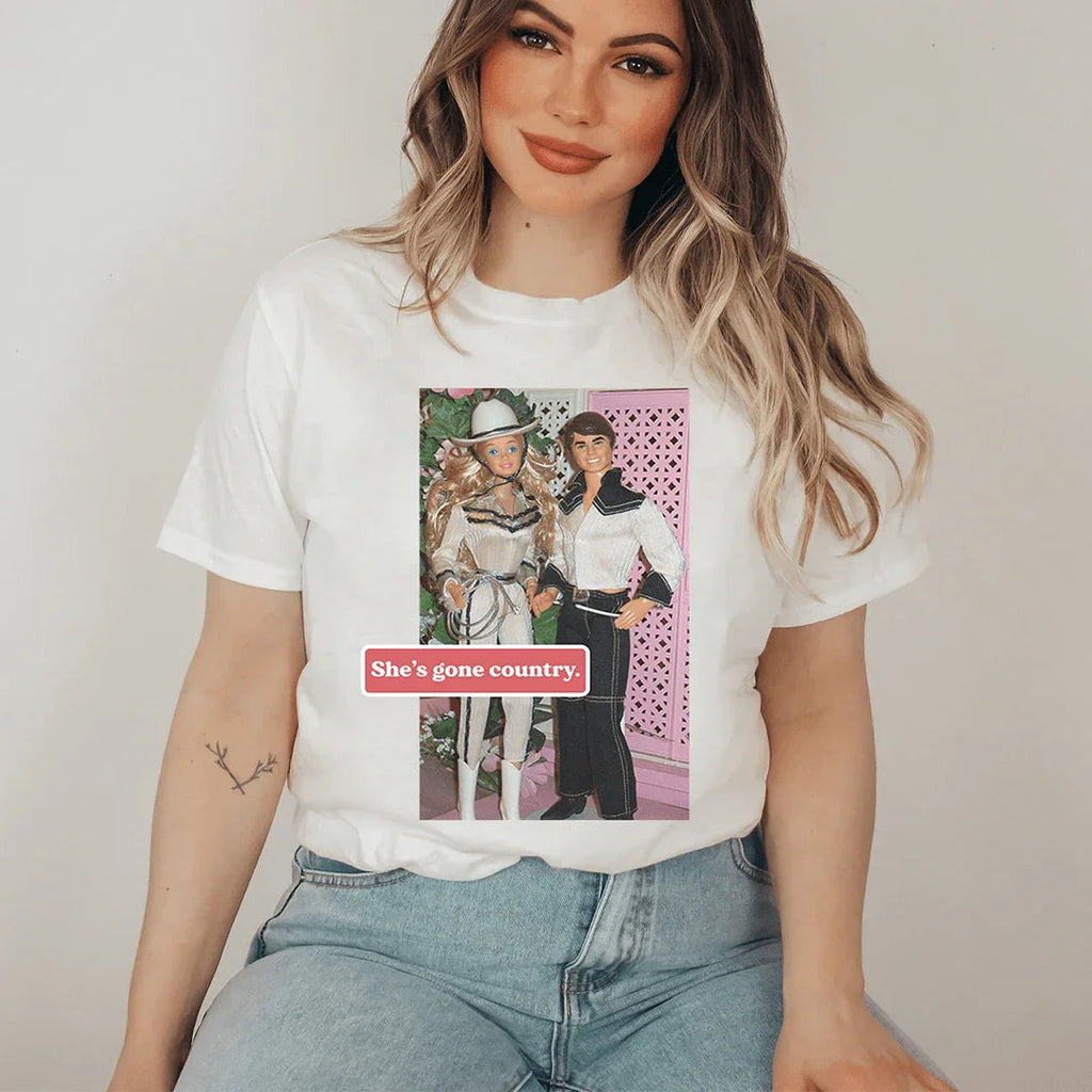 She's Gone Country Tee - WonderingCloth