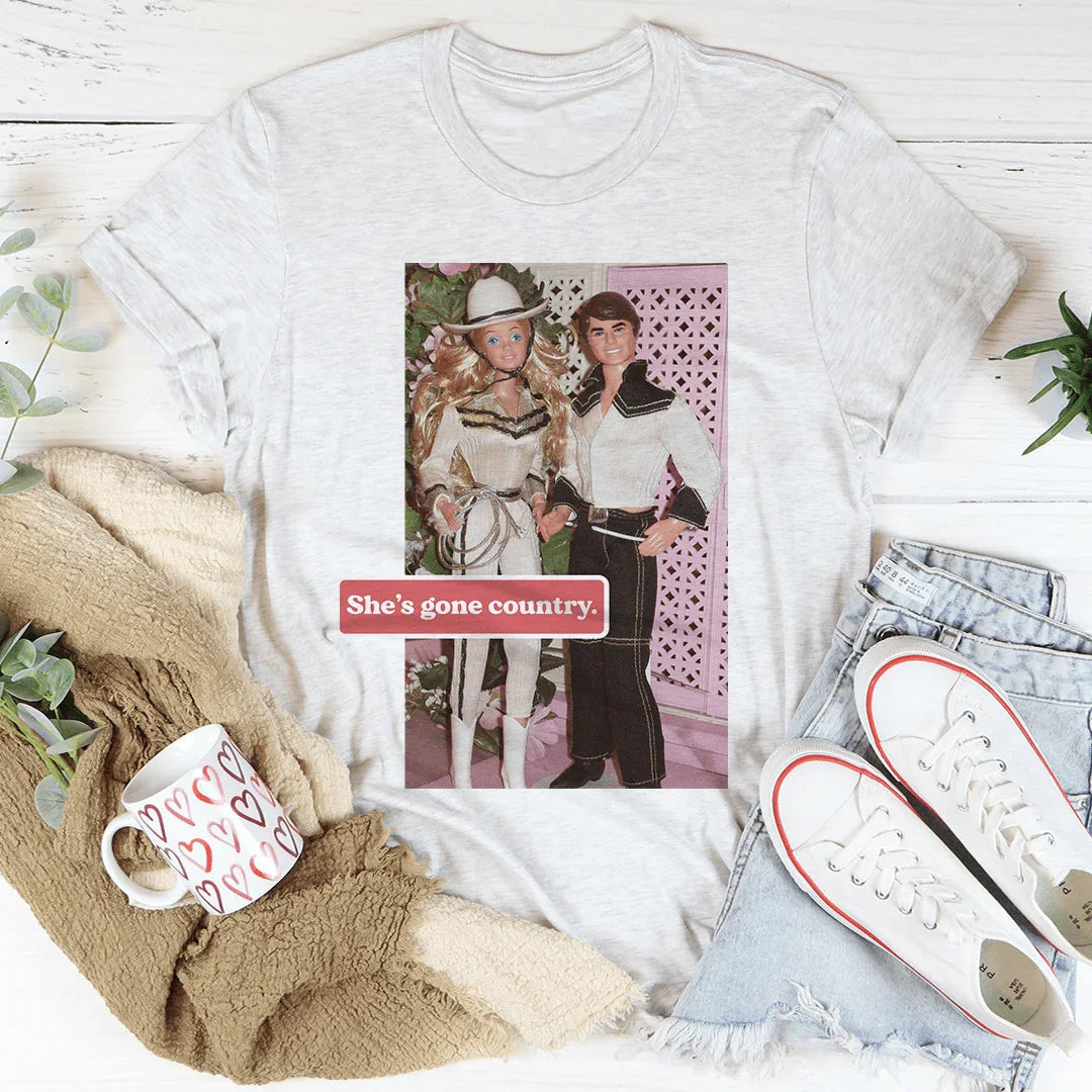 She's Gone Country Tee - WonderingCloth