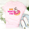 She Wants Donuts Tee - WonderingCloth