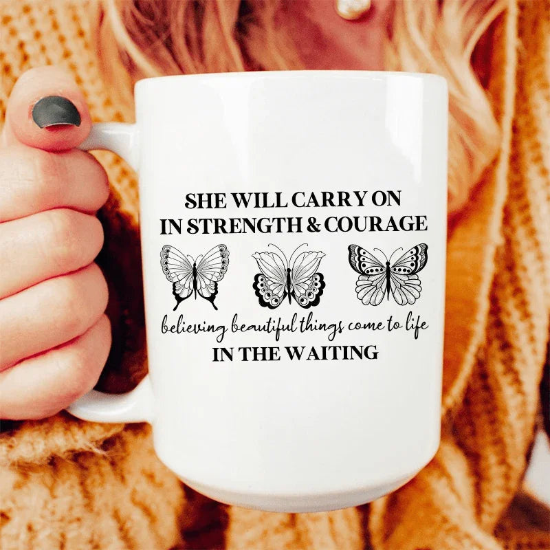 She Will Carry On Ceramic Mug 15 oz - WonderingCloth