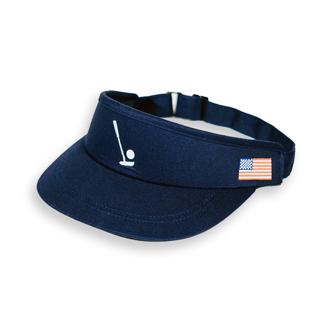 Sink It Navy Visor - WonderingCloth