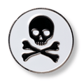 Skull and Bones Ball Marker - WonderingCloth