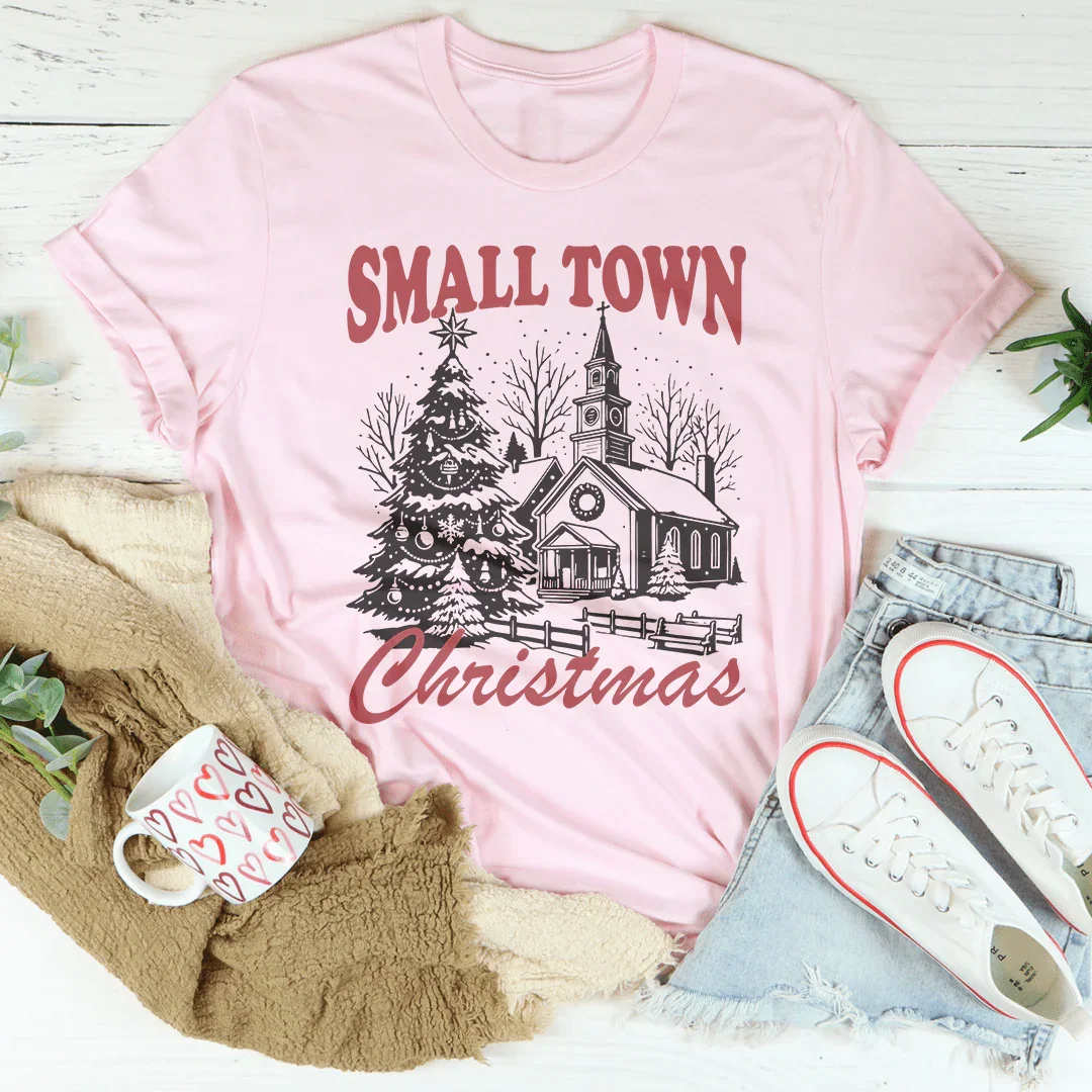 Small Town Christmas Tee - WonderingCloth