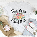 Social Vegan I Avoid Meet Tee - WonderingCloth