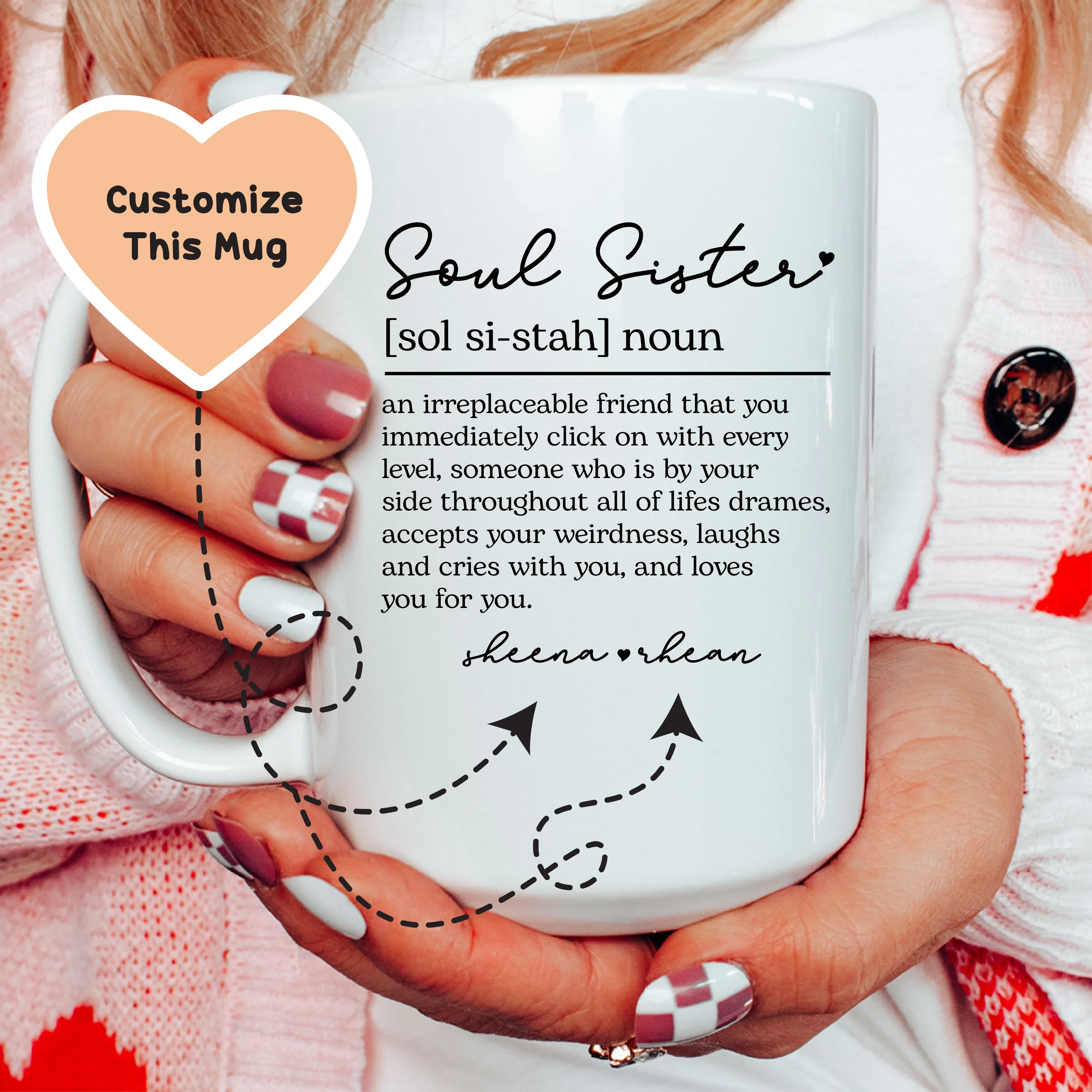 Soul Sister Custom Mug - WonderingCloth