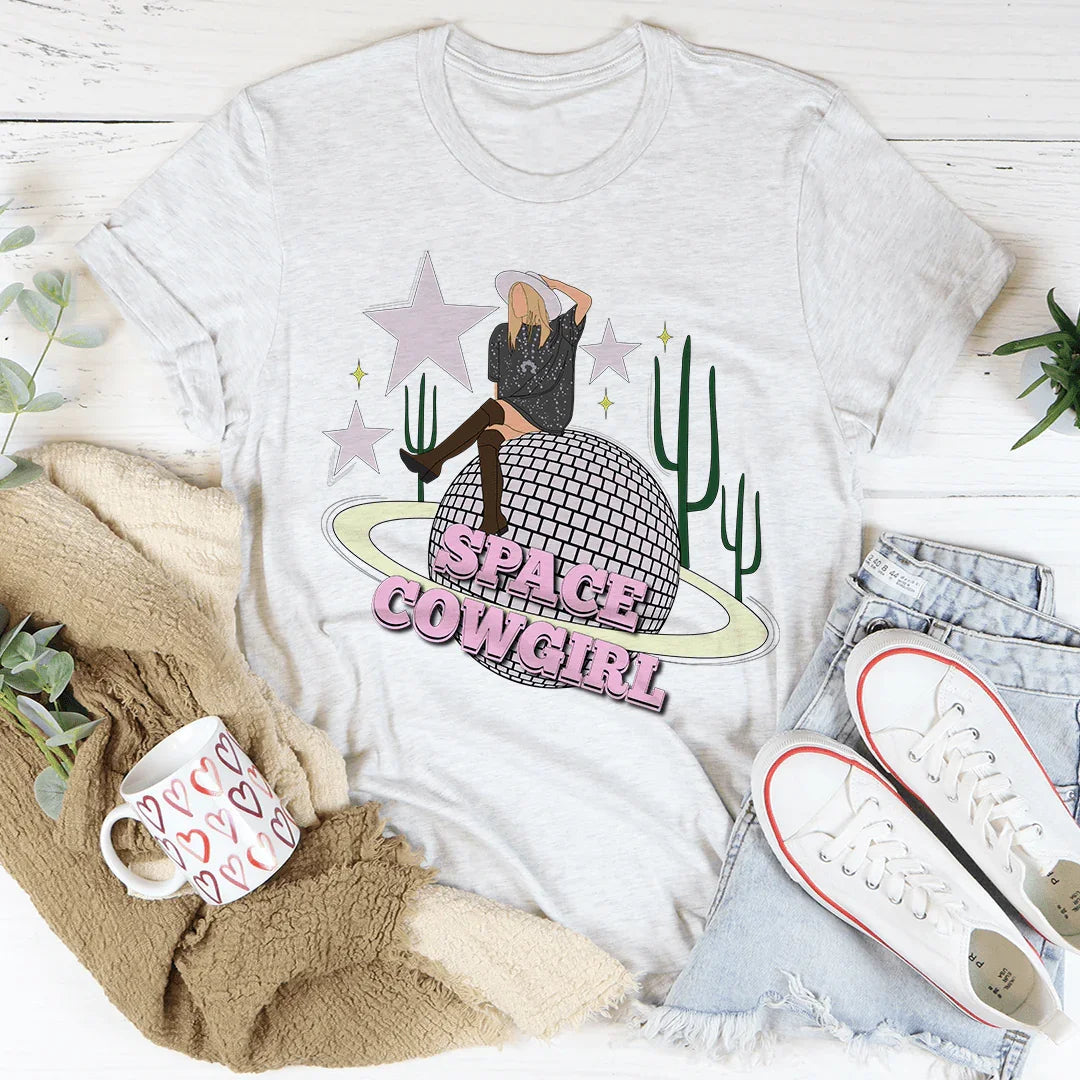 Space Cowgirl Tee - WonderingCloth