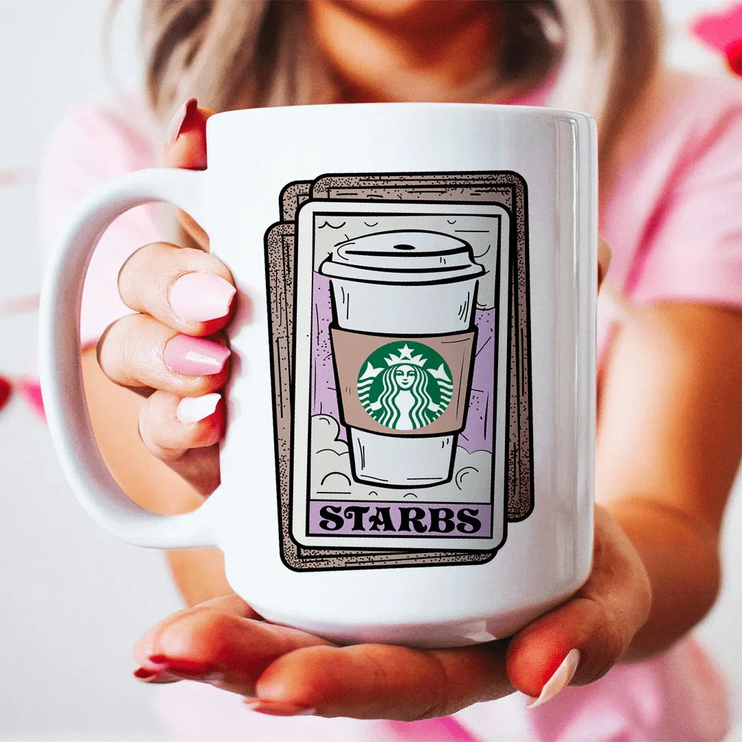 Starbs Tarot Card Ceramic Mug 15 oz - WonderingCloth