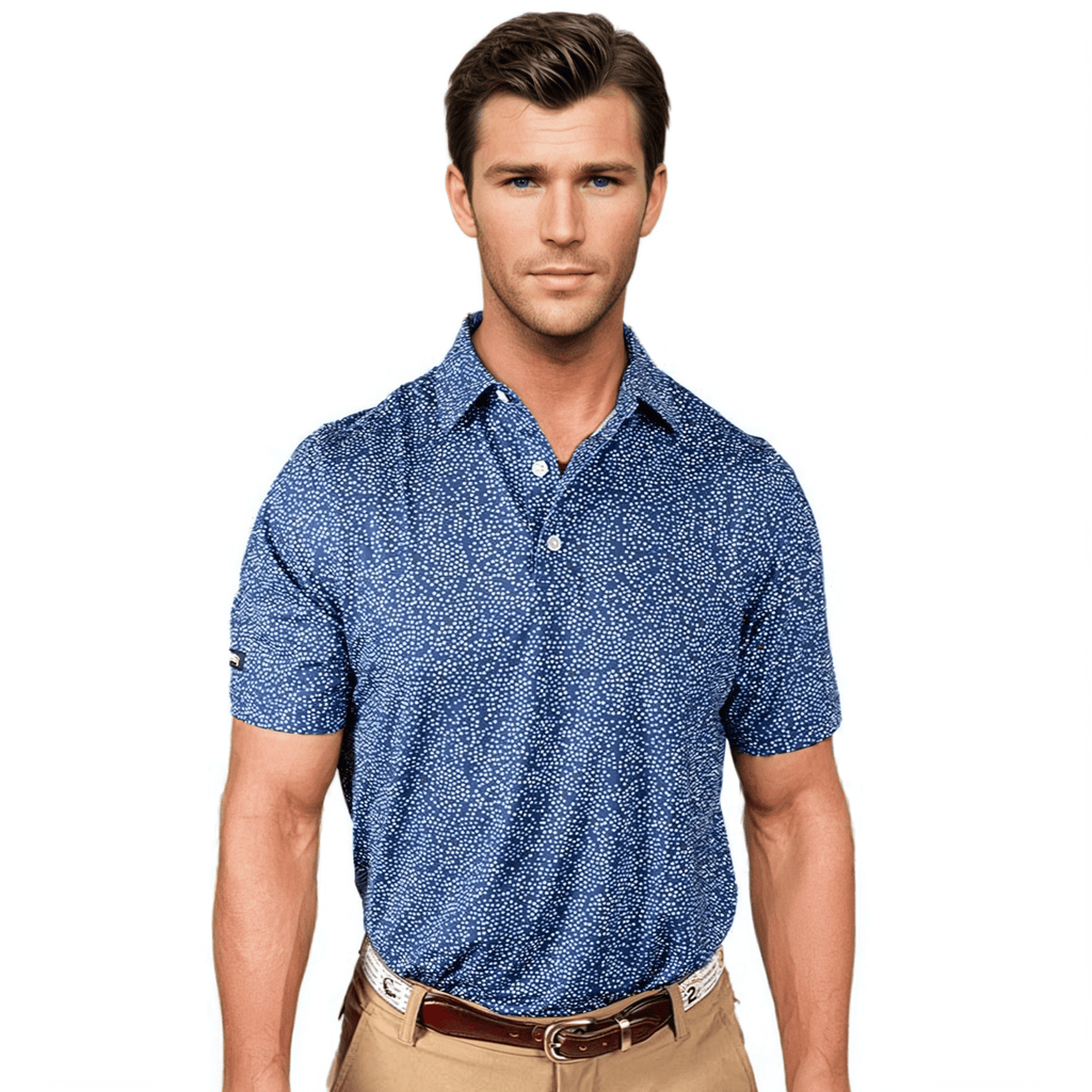 Starry Night Men's Polo - WonderingCloth