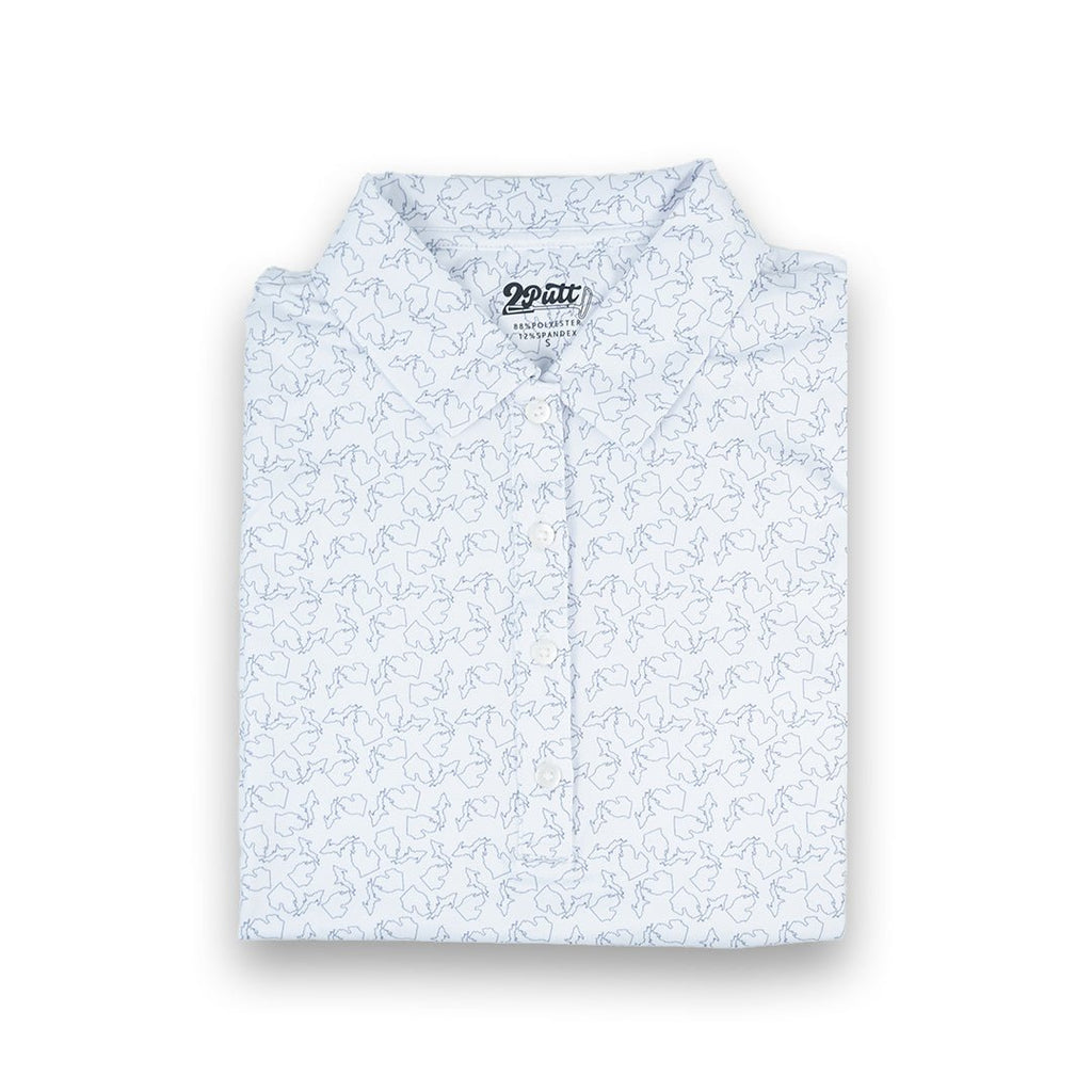 State of Michigan Women's Polo (Sleeveless) - WonderingCloth