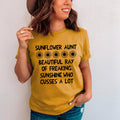 Sunflower Aunt Tee - WonderingCloth