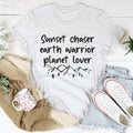 Sunset Chaser Earth Warrior Planet Lover Tee - WonderingCloth