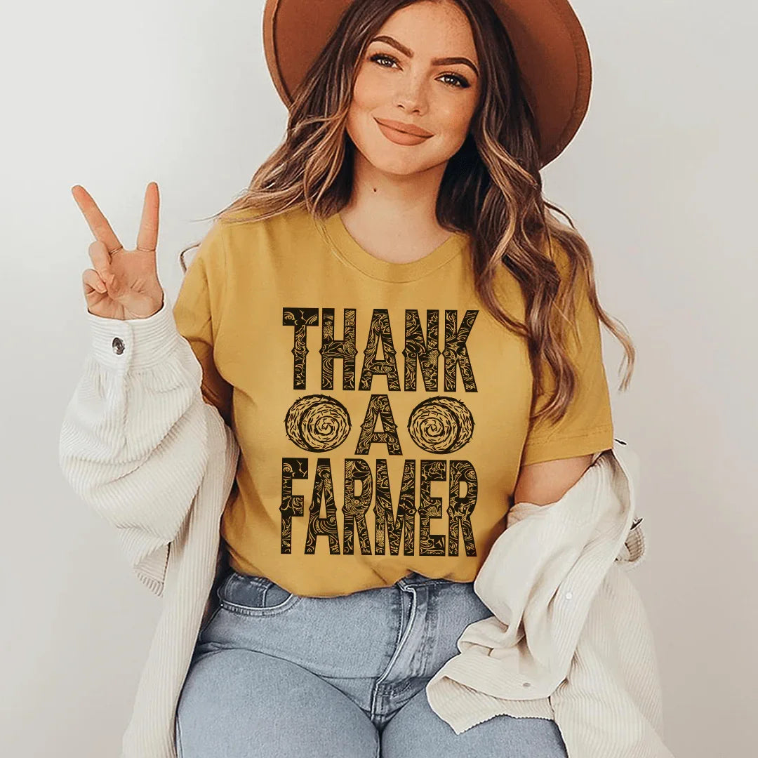 Thank A Farmer Tee - WonderingCloth