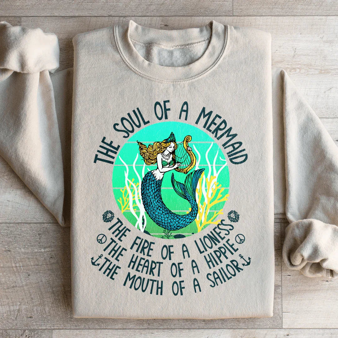 The Soul Of A Mermaid Sweatshirt - WonderingCloth