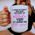 The Wheel Of Attitude Ceramic Mug 15 oz - WonderingCloth