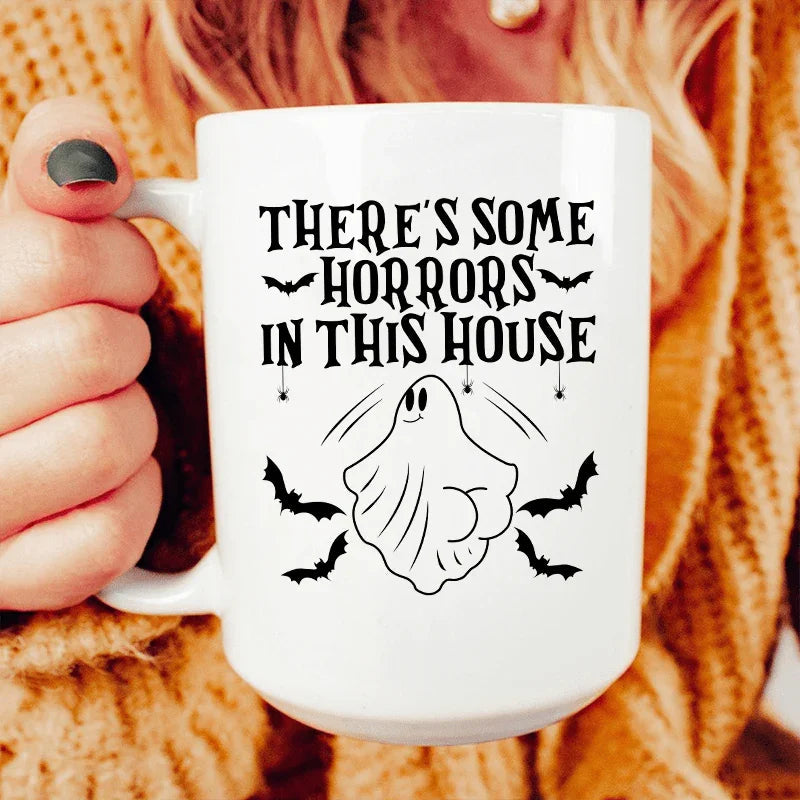 There's Some Horrors In This House Ceramic Mug 15 oz - WonderingCloth