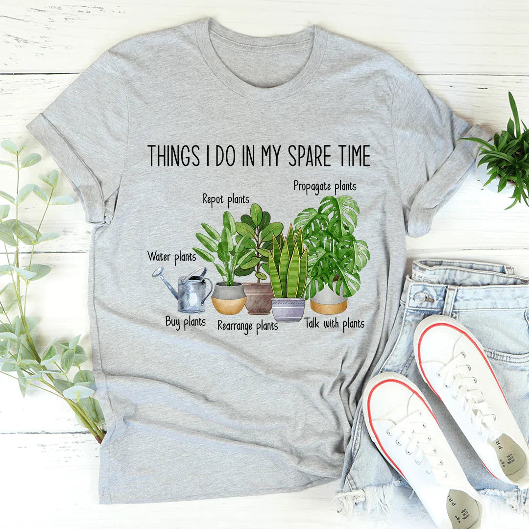 Things I Do In My Spare Time Tee - WonderingCloth