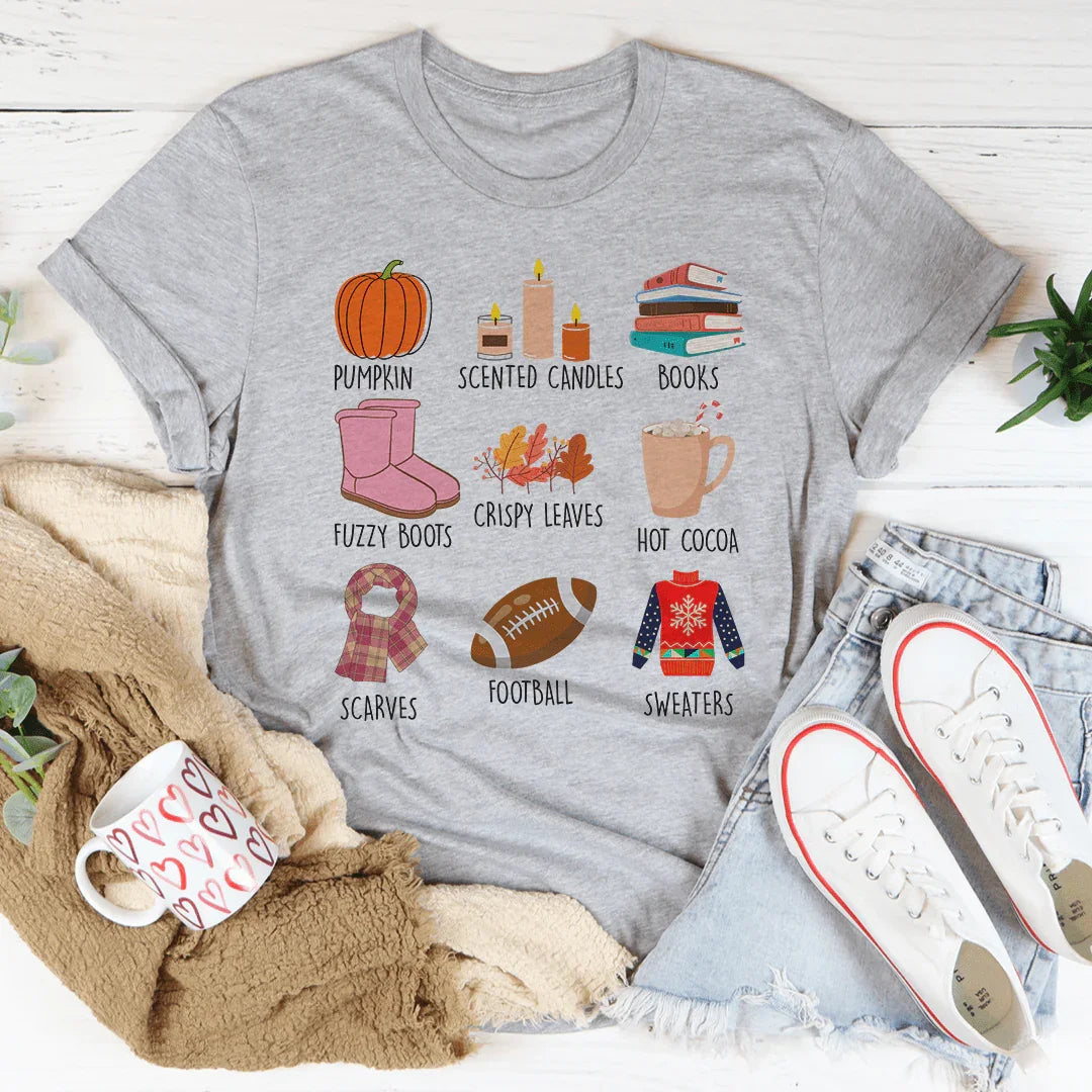 Things I Love About Fall Tee - WonderingCloth