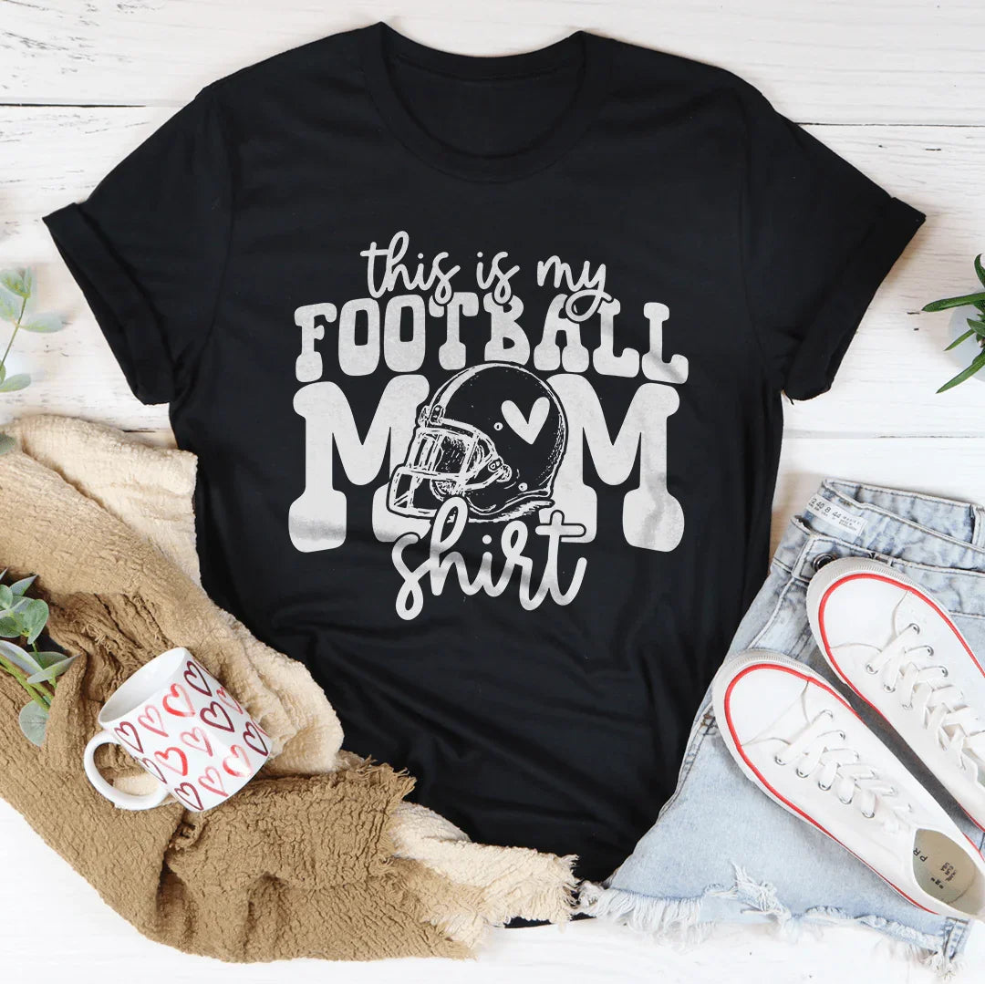 This Is My Football Mom Shirt Tee - WonderingCloth