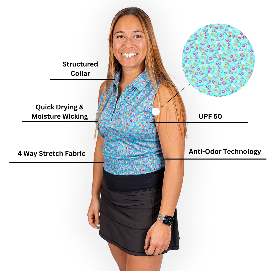 Time to Par/Tee Women's Polo (Sleeveless) - WonderingCloth