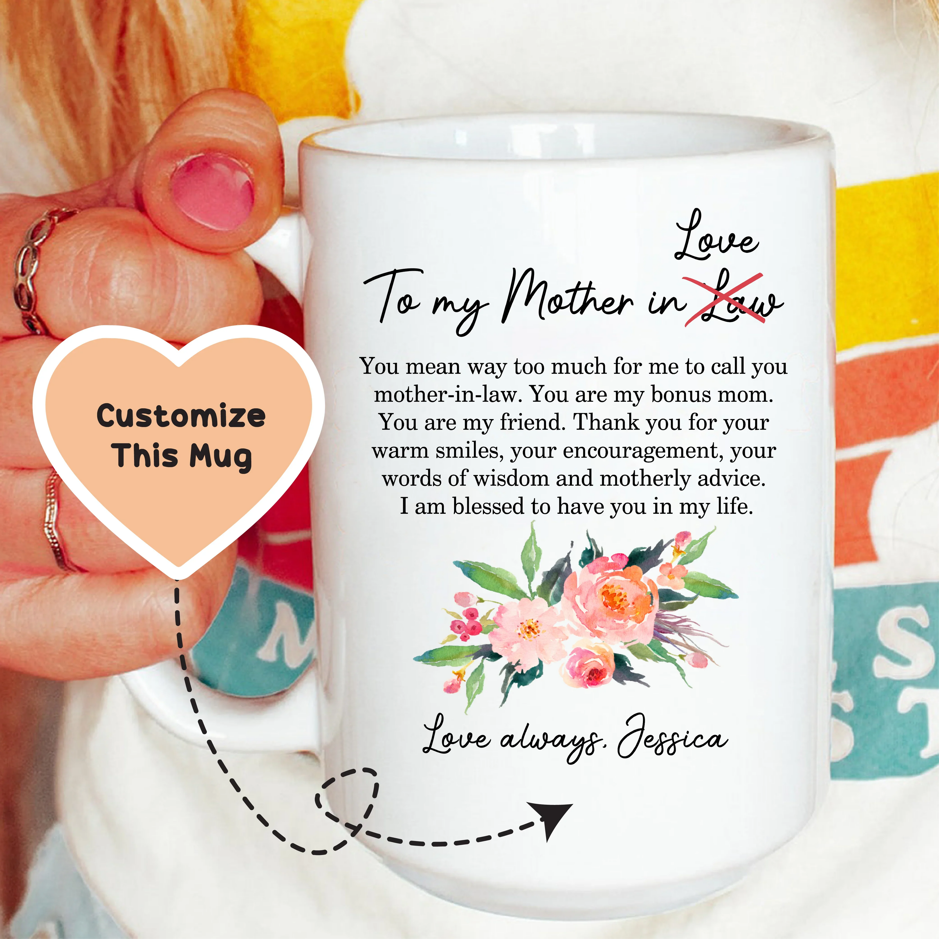 To My Mother In Love Mug - WonderingCloth