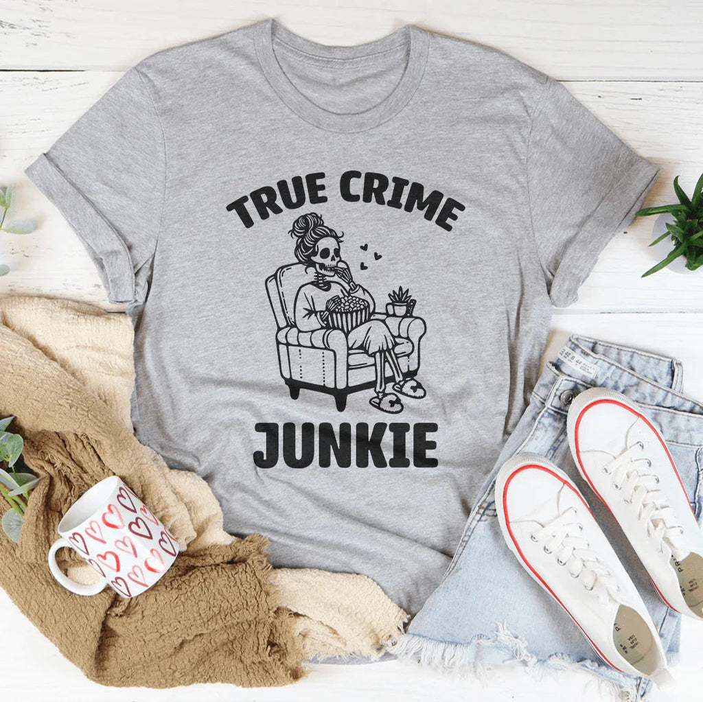 True Crime Junkie Tee - WonderingCloth