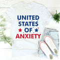 United States Of Anxiety Tee - WonderingCloth