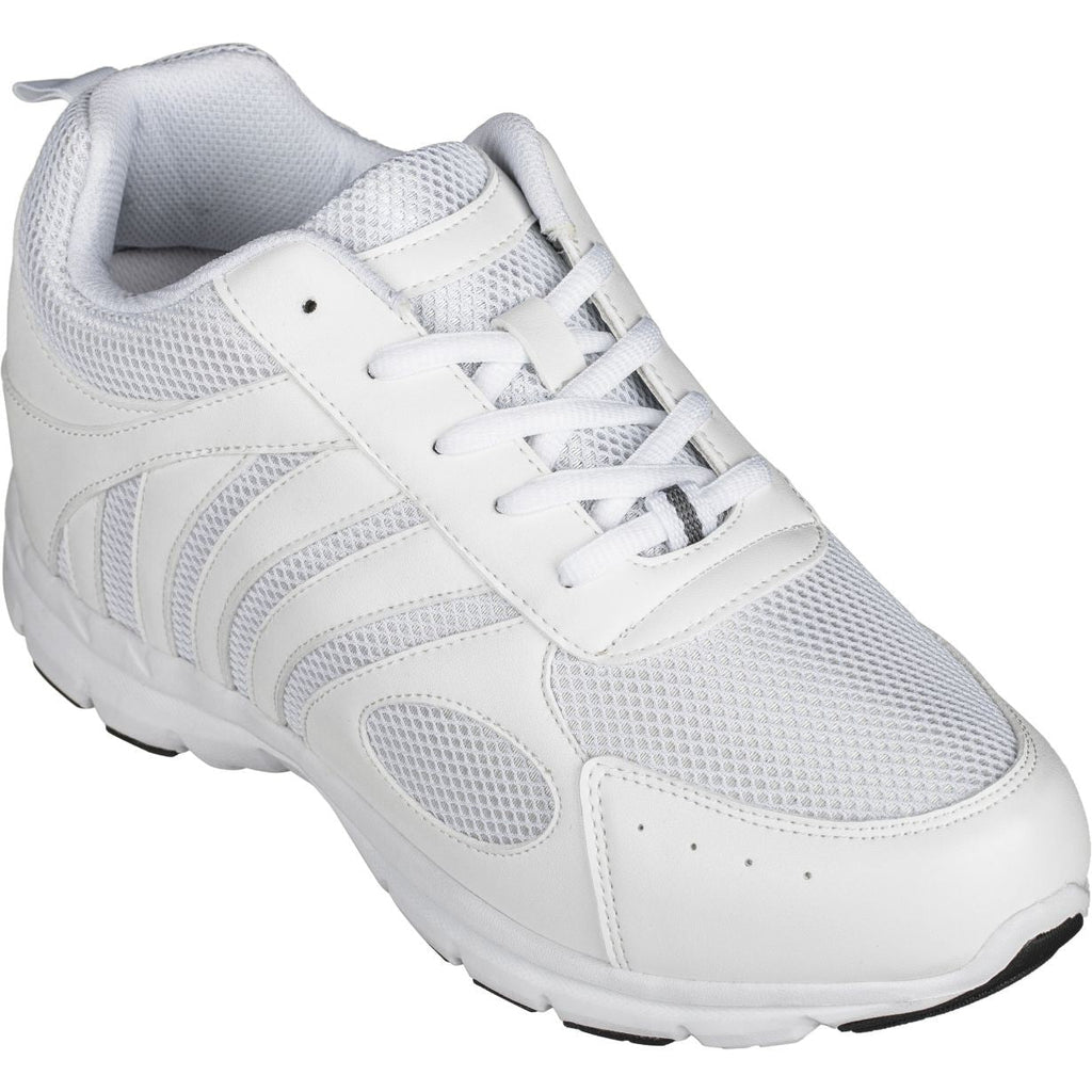 CALTO Light White Elevator Sneakers - Three Inches - G3303 - WonderingCloth