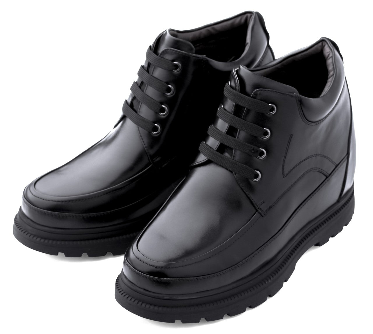 CALDEN Leather Elevator Boots - 5.2 Inches - K511615 - WonderingCloth