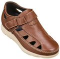 CALTO - K2133 - 2.8 Inches Taller (Brown) - Fisherman Sandal Lightweight - WonderingCloth