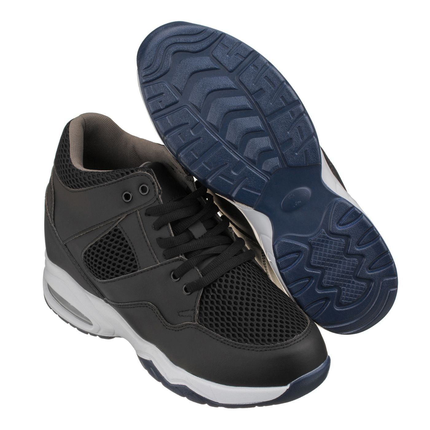 CALTO Black Elevator Sneakers - 3.4 Inches - H329082 - WonderingCloth