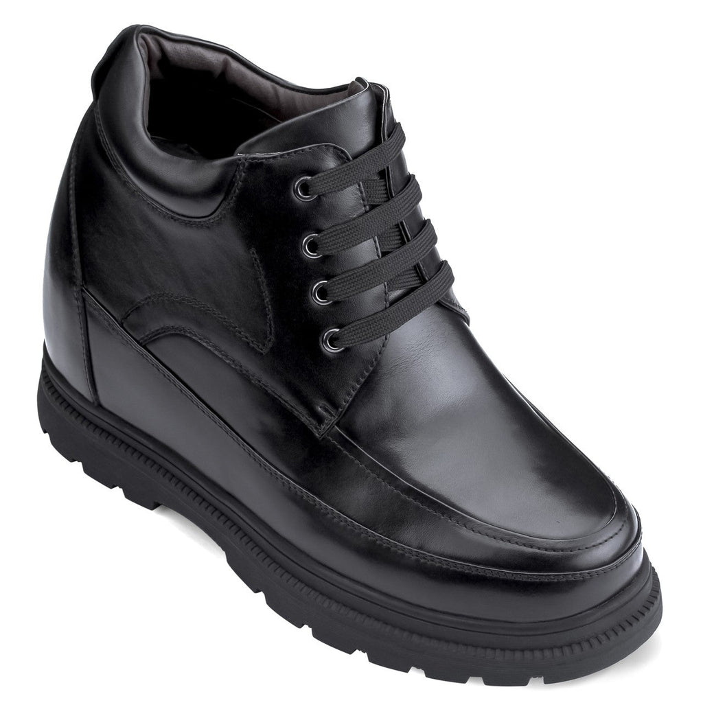CALDEN Leather Elevator Boots - 5.2 Inches - K511615 - WonderingCloth